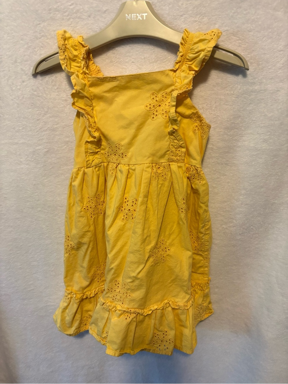 wonder nation Yellow Eyelet Ruffle Sundress